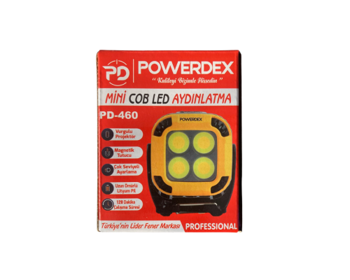 Şarjlı Mini COB LED Manyetik Aydınlatma Powerdex PD-460 Şarjlı Mini COB LED Manyetik Aydınlatma Powerdex PD-460