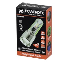 Profesyonel Zoomlu Şarjlı El Feneri Powerdex PD-8007