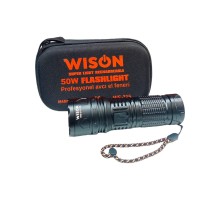  Profesyonel Şarjlı Avcı El Feneri 50 Watt Ultra Güçlü Metal El Feneri WS-315