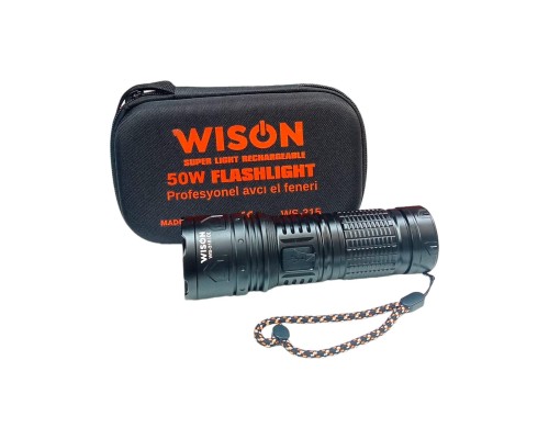 Profesyonel Şarjlı Avcı El Feneri 50 Watt Ultra Güçlü Metal El Feneri WS-315 Profesyonel Şarjlı Avcı El Feneri 50 Watt Ultra Güçlü Metal El Feneri WS-315