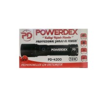 Yağmur Suyu Geçirmez 10WATT Süper LED Profesyonel Şarjlı El Feneri Powerdex PD-4200