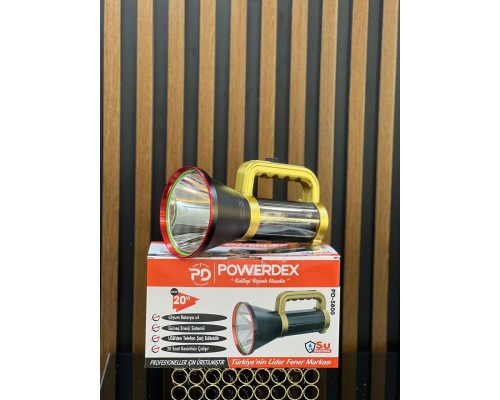 20W Güneş Enerjili Şarjlı Fener PD-5800 20W Güneş Enerjili Şarjlı Fener PD-5800