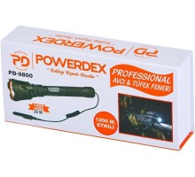 20w 1200 Lümen Şarjlı Profesyonel El ve Tüfek Feneri Powerdex PD-9800