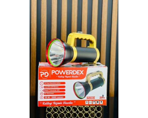 20W Şarjlı El Feneri 2000 Lümen LED PD-5900 20W Şarjlı El Feneri 2000 Lümen LED PD-5900
