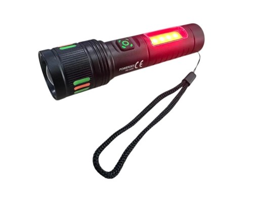 Zoomlu Şarjlı El Feneri 10W 1000 Lümen Powerdex PD-3007 Zoomlu Şarjlı El Feneri 10W 1000 Lümen Powerdex PD-3007