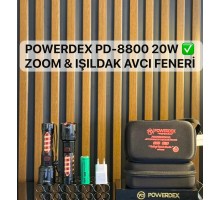 20W 2000 Lümen Zoom & Işıldak Profesyonel Avcı El Feneri Powerdex PD-8800