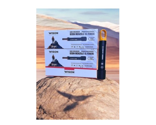Ws-3500 10 Watt 1500 Lümen Şarj Edilebilir Profesyonel Fener Siyah