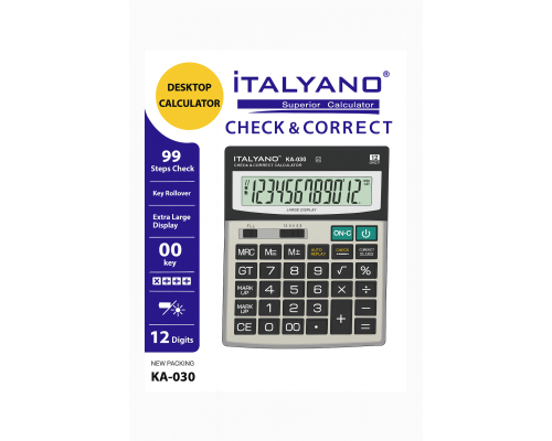 İTALYANO HESAP MAKİNESİ KA-030 İTALYANO HESAP MAKİNESİ KA-030