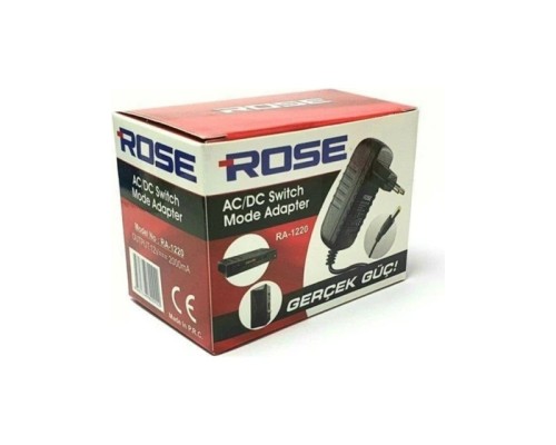 Rose RA-1220 12V 2A Adaptör Ac/dc Switch Mode Adaptör Rose RA-1220 12V 2A Adaptör Ac/dc Switch Mode Adaptör