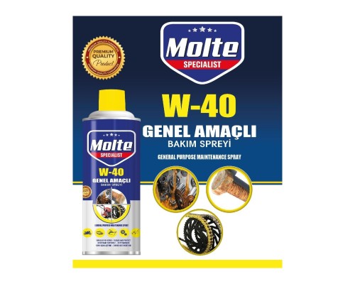 Molte W-40 Genel Amaçlı Bakım Spreyi Molte W-40 Genel Amaçlı Bakım Spreyi