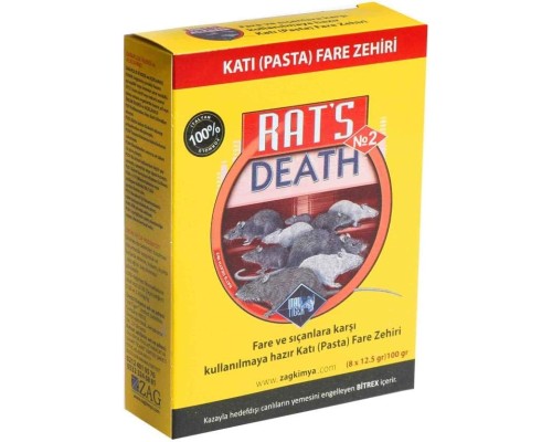 RATS DEATH FARE ZEHİRİ PASTA 100 GRAM RATS DEATH FARE ZEHİRİ PASTA 100 GRAM