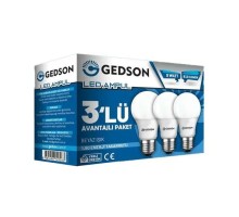Gedson Led Ampul E27 3 LÜ PAKET