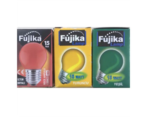 FUJİKA 15 WATT RENKLİ GECE LAMBASI FUJİKA 15 WATT RENKLİ GECE LAMBASI