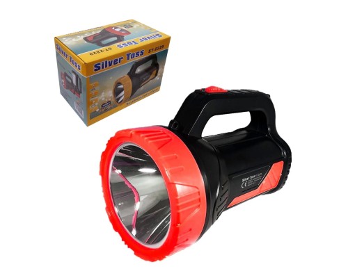 Projektör El Feneri Şarjlı 10 Watt + Işıldak Silver Toss ST-2229 Projektör El Feneri Şarjlı 10 Watt + Işıldak Silver Toss ST-2229