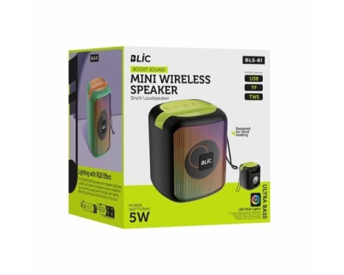 Blic Speaker Mini Bluetooth Hoparlör 5W BLS-61 Blic Speaker Mini Bluetooth Hoparlör 5W BLS-61