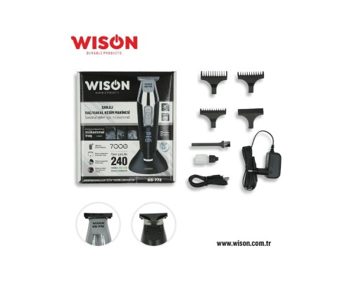 Profesyonel Saç Sakal Tıraş Makinesi WS-772 Profesyonel Saç Sakal Tıraş Makinesi WS-772