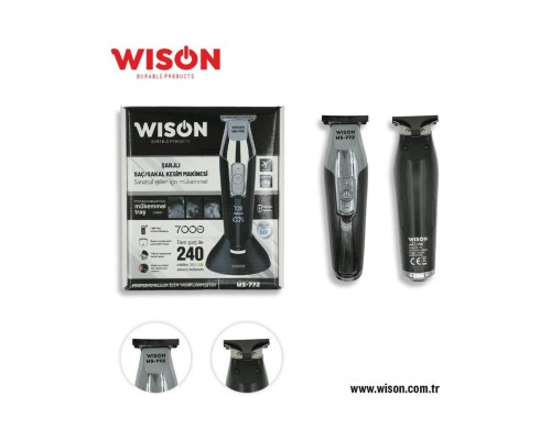 Profesyonel Saç Sakal Tıraş Makinesi WS-772 Profesyonel Saç Sakal Tıraş Makinesi WS-772