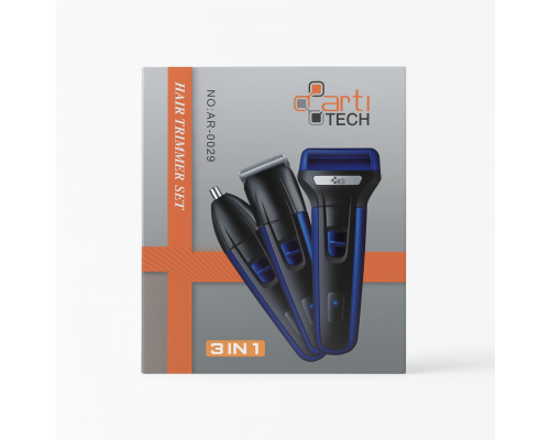  3 In 1 Şarjlı Saç Sakal Traş Blue