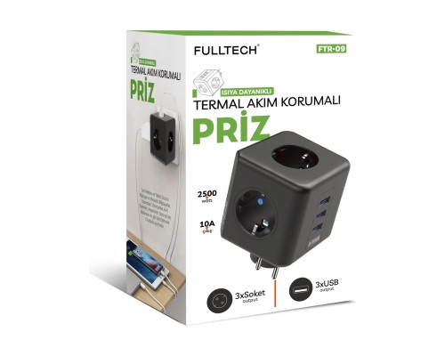 FULLTECH FTR-09 AKIM KORUMALI PRİZ