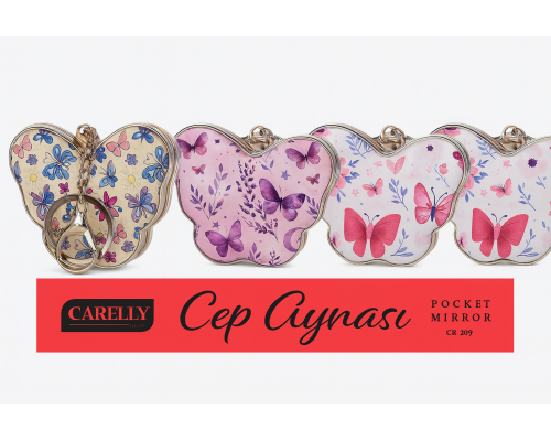 CARELLY CR-4203 KELEBEK CEP BOY ANAHTARLIKLI AYNA