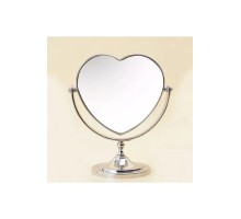Masaüstü Makyaj Aynası Çift Taraflı Kalpli Ayna