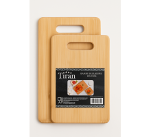TİRAN-344 LÜX BAMBU 2 Lİ KESME TAHTASI 24