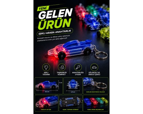 KA-615 PİLLİ FENER ARABA MODEL 48 ADET