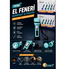 K-9951 PİLLİ FENER 48 ADET