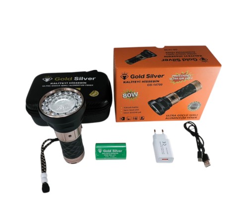 GOLD SİLVER GS-14700 SARJLI FENER