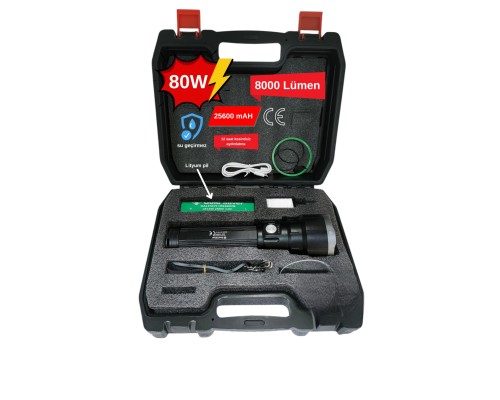 GOLD SİLVER GS-14500 ÇANTALI METAL SARJLI FENER
