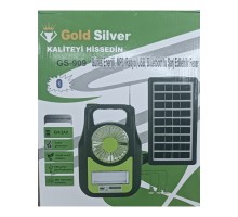 GOLD SİLVER GS 909 GÜNEŞ ENERJİLİ RADYO SOLAR AYDINLATMA