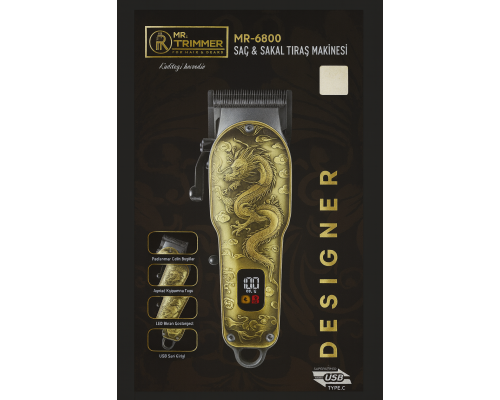 MR TRIMMER MR-6800 SAÇ SAKAL TRAŞ MAKİNESİ
