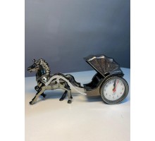 Atlı Fayton Model Alarmlı Saat