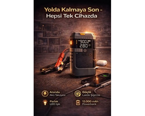 AUHMA A7722 AKÜ TAKVİYELİ KOMPRESÖR