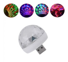 USB MİNİ DİSKO TOPU 4W LEDLİ SMALL MAGİC BALL SİHİRLİ DİSCO TOPU BLİC 