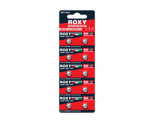 Roxy AG4 Alkaline 1,5 V Pil Roxy AG4 Alkaline 1,5 V Pil