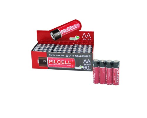 PİLCELL KALEM PİL AA - 1.5W - R6 60PCS PİLCELL KALEM PİL AA - 1.5W - R6 60PCS