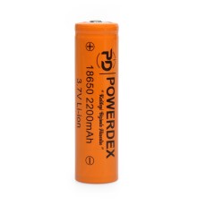 Powerdex 18650 3.7 Volt 2200 mAh Şarjlı Pil BAŞLI