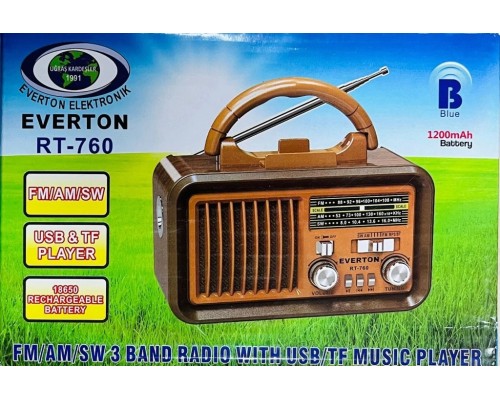 EVERTON RT-760 BT PANELLİ RADYO