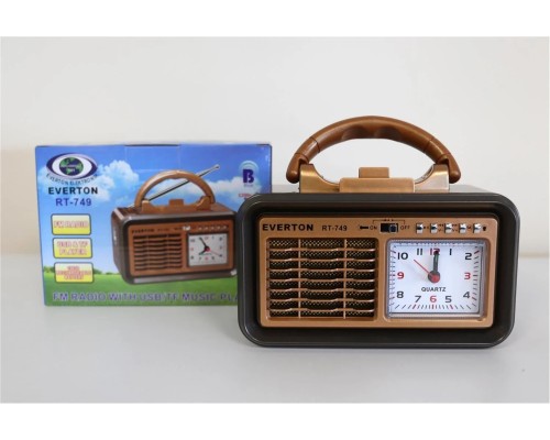 EVERTON RT-749 PANELLİ SAATLİ RADYO