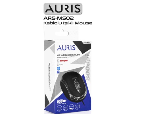 AURIS MS02 KABLOLU MOUSE AURIS MS02 KABLOLU MOUSE