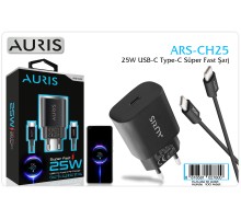 AURİS CH25  TYPEC- TYPE C SARJ ALETİ SETİ